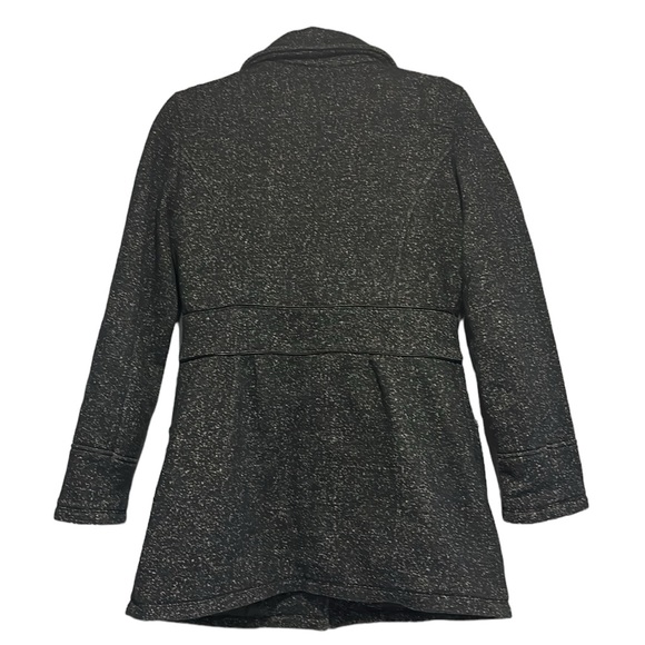 Apt 9 size small women’s dress coat black with white flecks feminine details - Picture 6 of 6